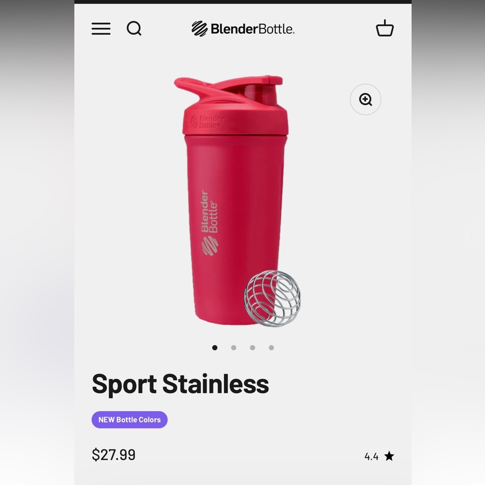 BlenderBottle Classic Shaker in Coral
